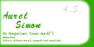 aurel simon business card